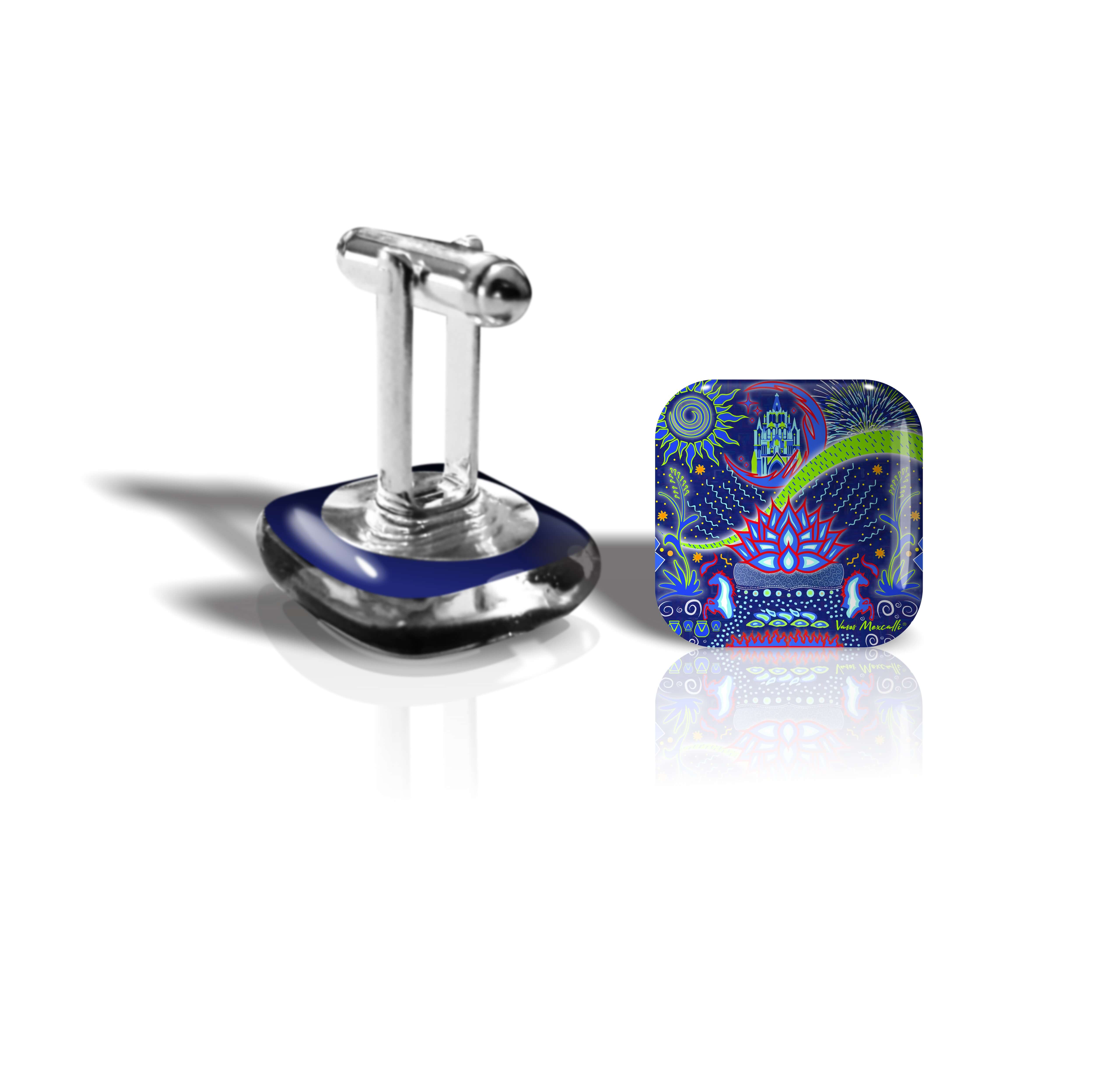 Mancuernilla con ilustración de “La Alborada”